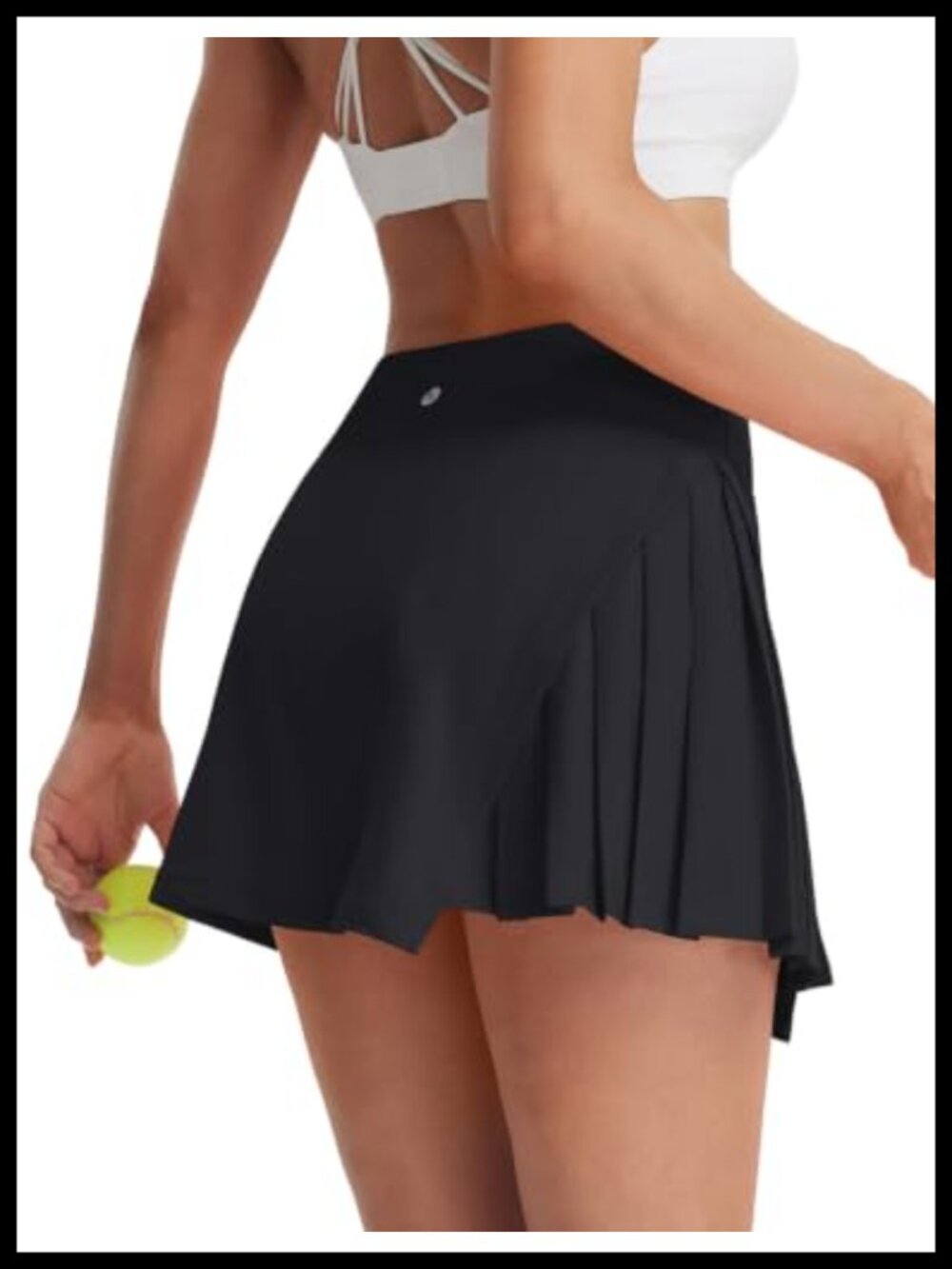 Women's A-Line Tennis Skort Quick-Dry Pleated Skirt with 2 Pockets